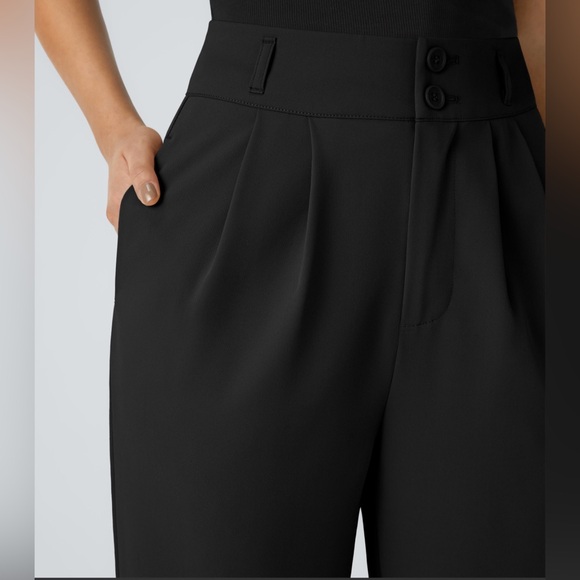 🆕 Halara High Waisted Shirred Straight Leg Work Pants, Size 2X - Picture 3 of 7